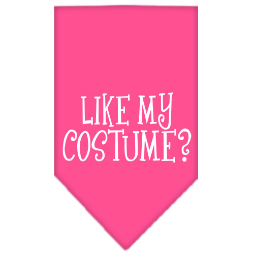 Like my costume? Screen Print Bandana Bright Pink Small